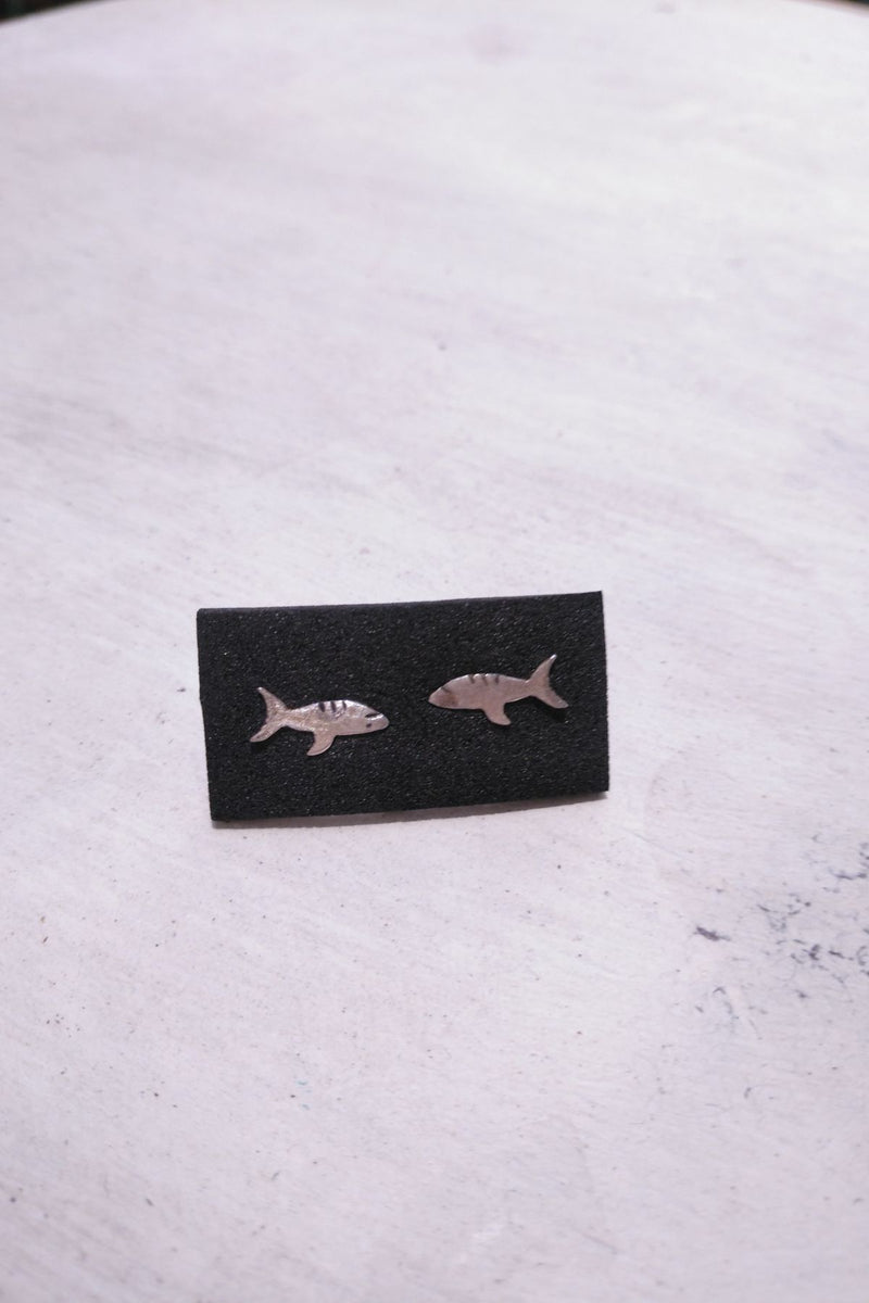 Shark Silver Earrings