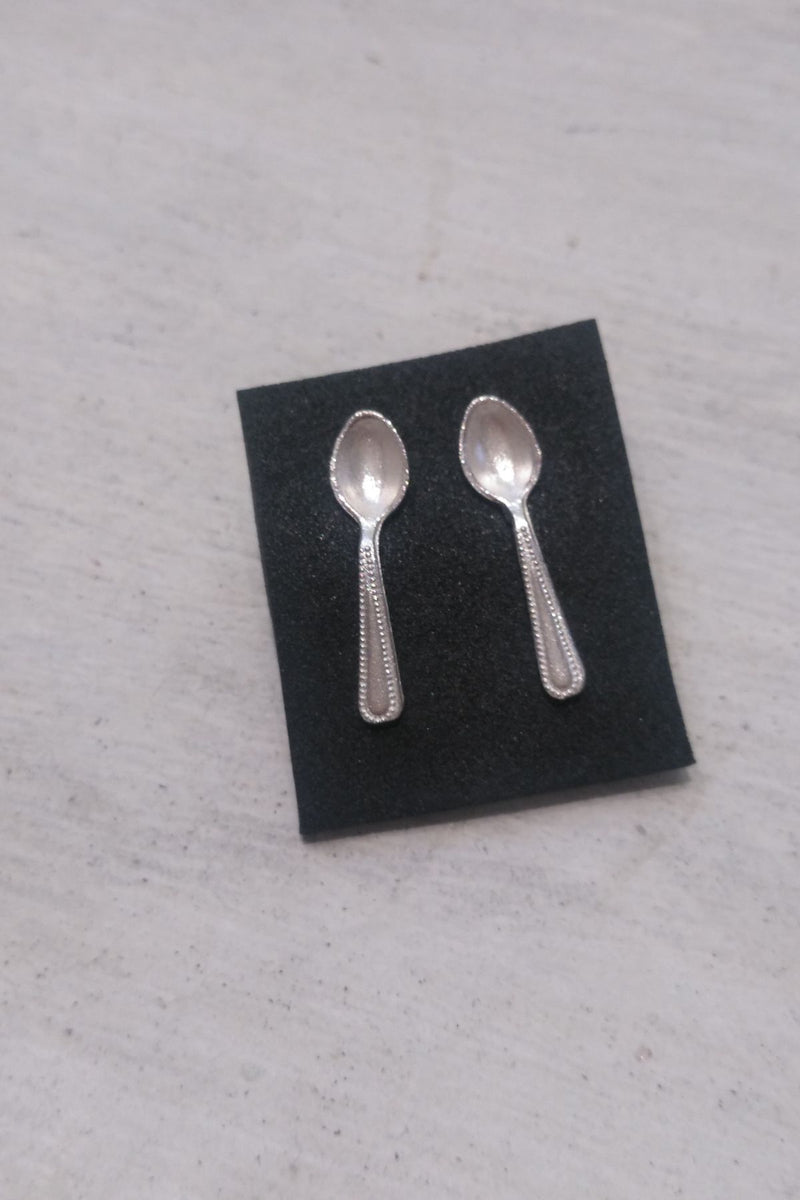 Spoons Silver Earring Otro Mundo