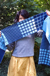 Blue Kyoto Wool Scarf