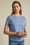 Short Sleeve with Trim Blue Tshirt Lanius