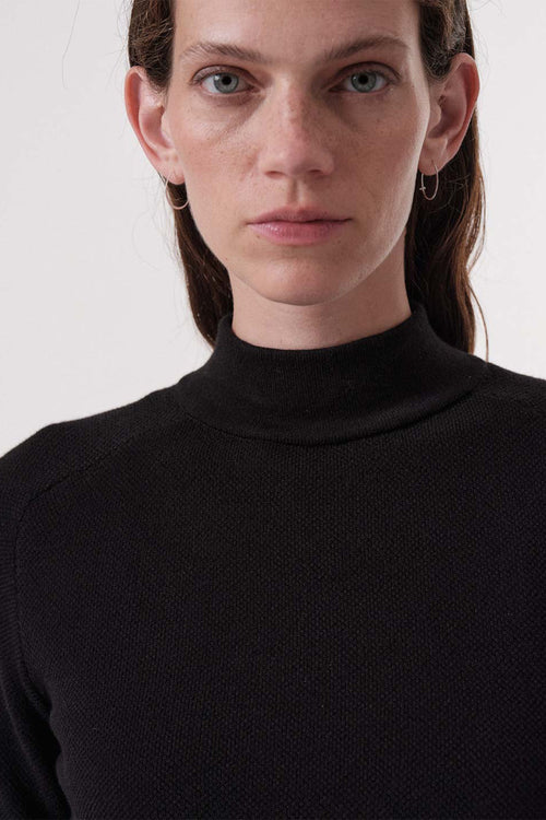 Turtleneck Sweater Black LANIUS