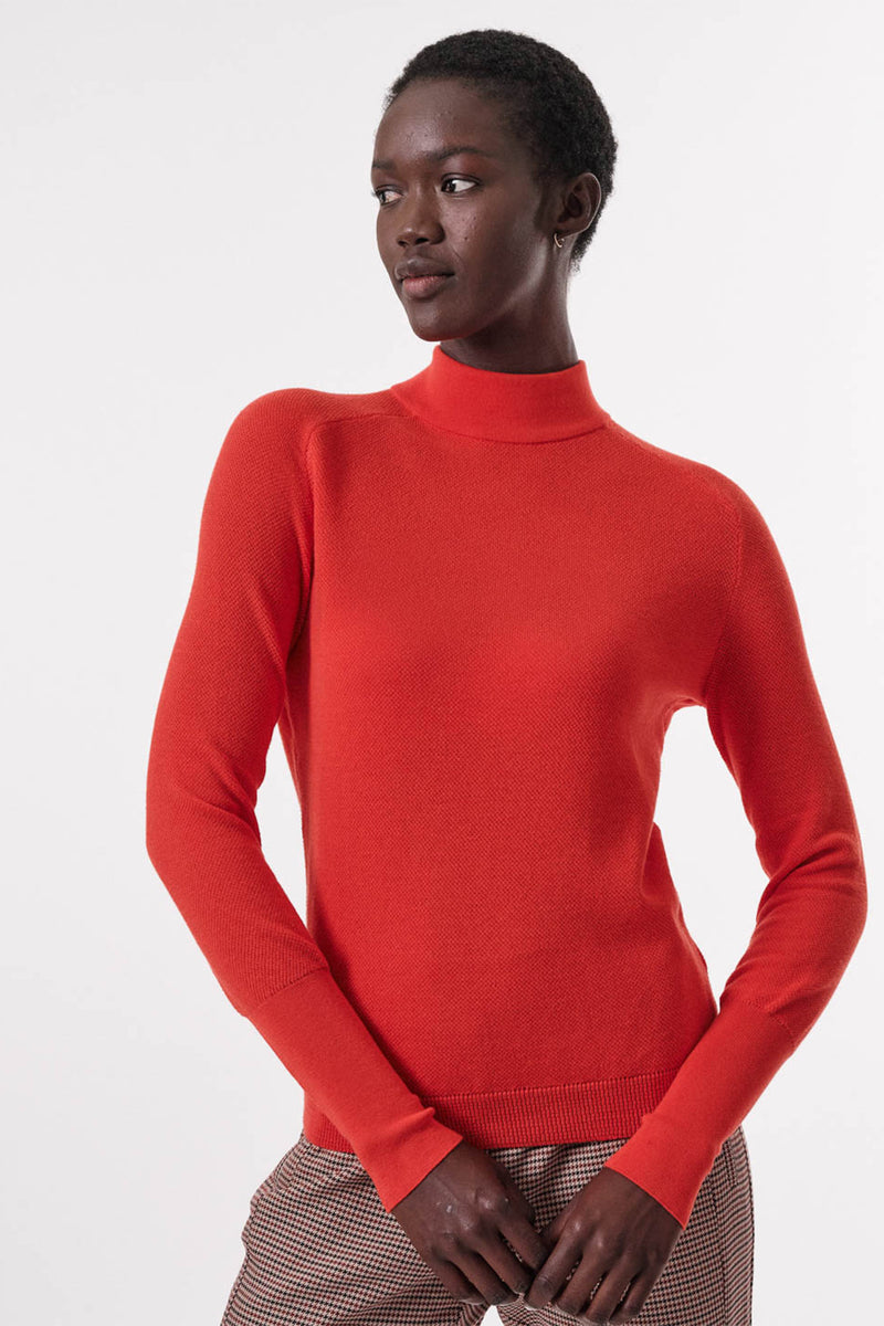 Turtleneck Sweater Red LANIUS