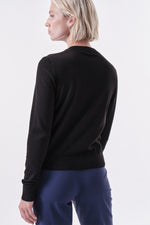 Round Neck Sweater Black LANIUS
