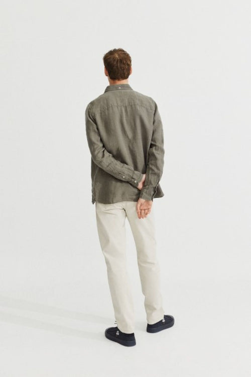 Malibu Khaki Linen Shirt Ecoalf