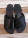 Nulla Nomen Black Slip On Sandals
