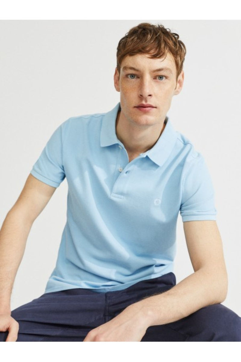 Ted Slim Light Blue Polo Ecoalf