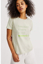 Underlined Beacause Tshirt Sage Ecoalf