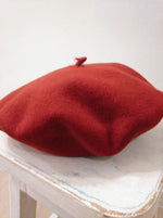Red Merino Wool Elosegui Beret
