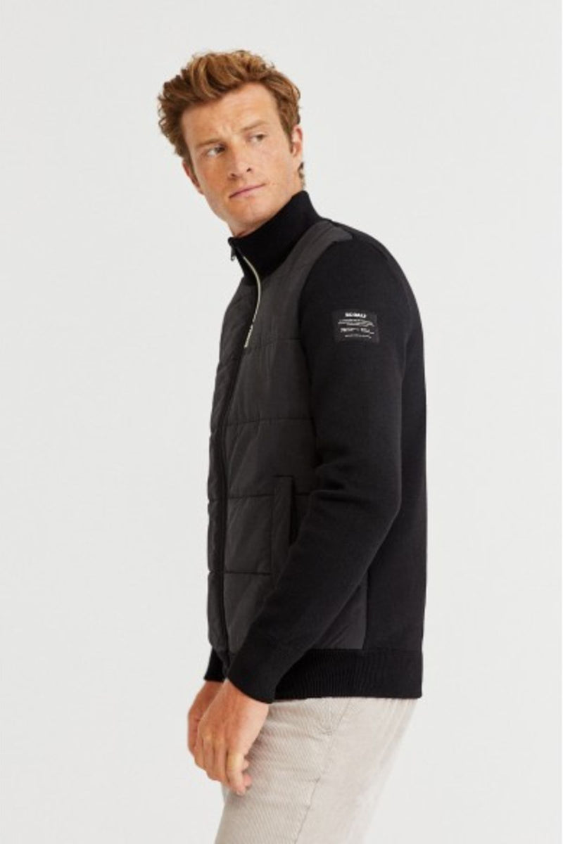Harry Knit Jacket Black Ecoalf