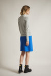 Felted Electric Blue Merino Wool Skirt Lanius