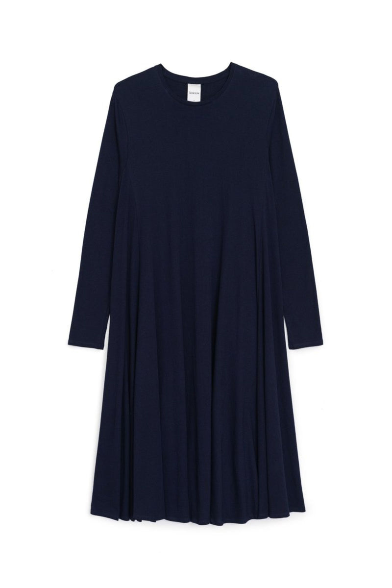 Navy Long Sleeve Dress Kowtow The Good Store Barcelona Navy Long Sleeve Dress Kowtow The Good Store Barcelona